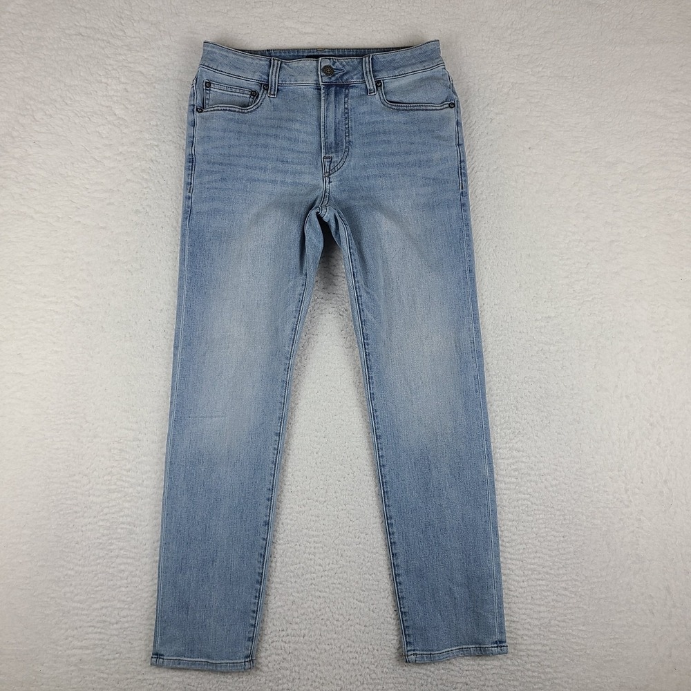 EXPRESS Jeans Mens 28x30 Blue Athletic Slim Stretch Light Wash Denim‎